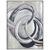 Infinity's Dance - Hand Painted Textured Aluminum Wall Art.